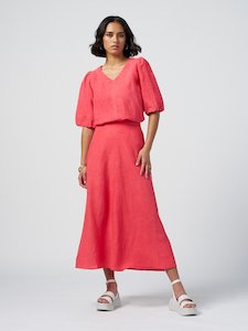 Potato crisp wholesaling: Sunshine Skirt in Coral