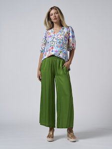 Selene Palazzo Pant in Leaf