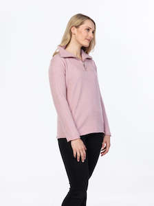 Half Zip Sweater in Blossom - Last One Sz Small