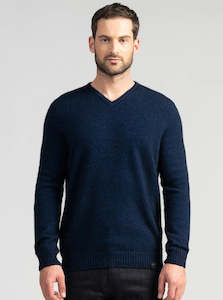 Potato crisp wholesaling: Merinomink Classic Vee Neck Men's Sweater