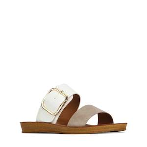 Doti Sandal in White Taupe