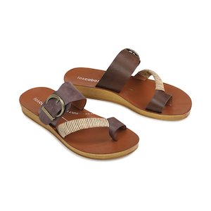 Bria Sandal in Mocha