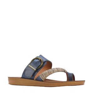 Bria Sandal in Navy