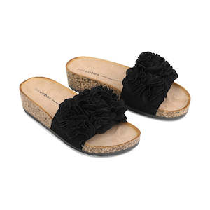 Corsage Slide in Black