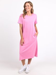 Potato crisp wholesaling: Adira Dress in Strawberry Pink