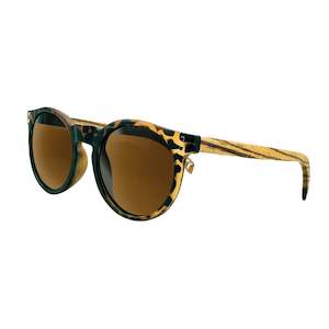 Polarised Wood Sunglasses - Tortoise Shell - 501SG