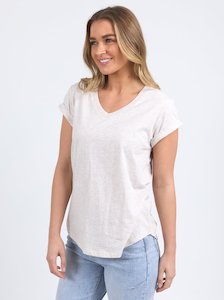 Marle Vee Tee in Oat