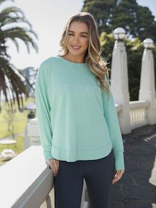 Simplified Crew in Neon Mint - Sizes 6 -16