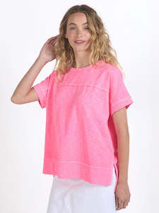 PRE ORDER Allison Tee in Neon Rose