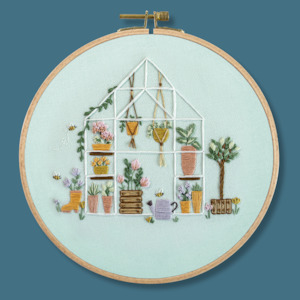 Craft material and supply: The Glasshouse Embroidery Kit