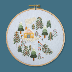 Craft material and supply: Winter Wonderland Embroidery Kit