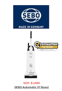 Our Sebo Range Of Vacuum Cleaners: Sebo Automatic X7 Boost