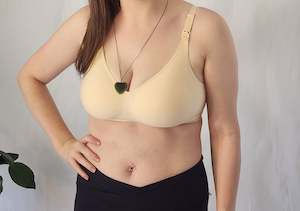 Clothing manufacturing - womens and girls: Body Silk Shaper Bra - Nude