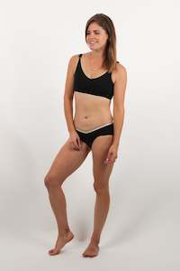 Seamless Maternity Bra + Brief Set - Black