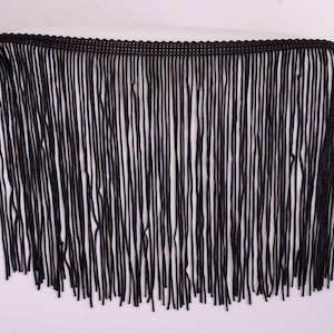 Womenswear: Fringe - Black - 15cm long