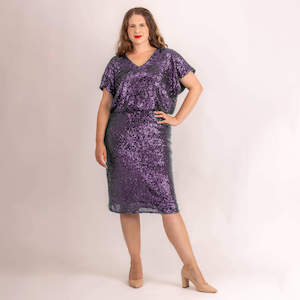 Womenswear: Matching Sequin Set - Purple