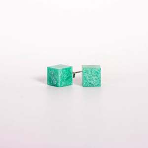 Womenswear: Resin Cube Studs