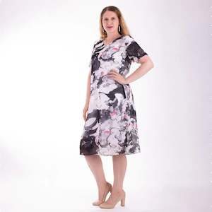 Ava Printed Chiffon Dress