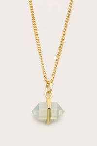 Opal: Intuition Intention Necklace - Gold