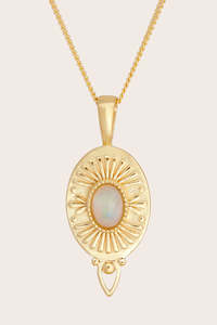 Be The Light Pendant Necklace - Gold