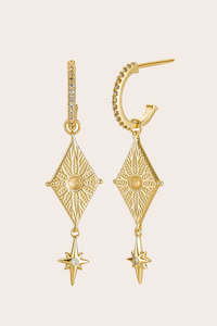 Best Sellers: North Star Earrings - Gold