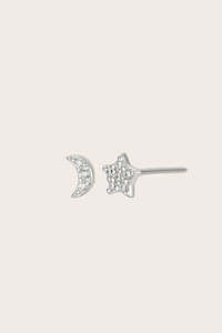 Guiding Lights: Night Sky Studs - Silver