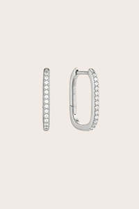 Hoop Earrings: Inner Light Hoops - Silver