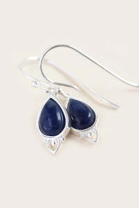 Third Eye Chakra Earrings Silver