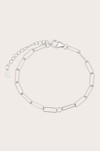 Paperclip Link Bracelet - Silver