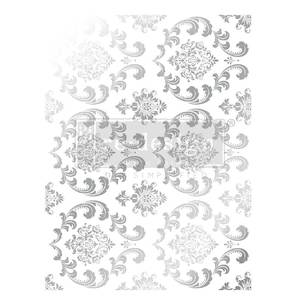 Redesign Transfer SILVER Foil Kacha ~ SILVER HOUSE OF DAMASK