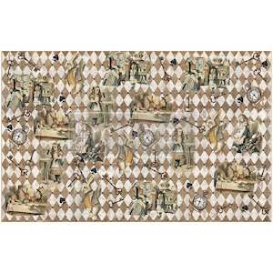 Furniture: DECOUPAGE DECOR TISSUE PAPER – MAD HATTERS MUSE – 1 SHEET, 19″X30″ (LIMITED RELEASE)