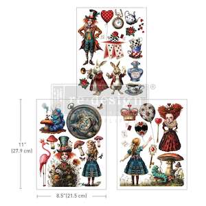 Furniture: Redesign Transfer Middy ~ WHIMSICAL REALM – 3 SHEETS, 8.5″X11″ (LIMITED RELEASE)