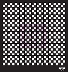 FINNABAIR STENCIL - 12' X 12' CHECKERS