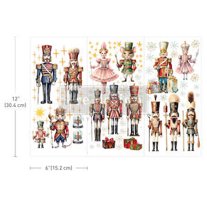 Redesign Transfer ~ NUTCRACKER CHRISTMAS – 3 SHEETS, 6″X12″ (LIMITED RELEASE)