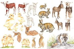 ROYCYCLED DECOUPAGE TISSUE ~ Baby Animals