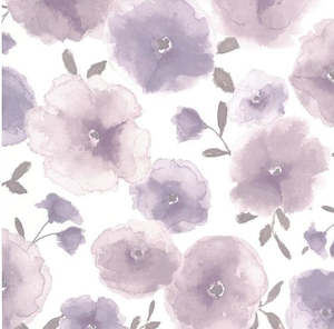 WALLPAPER - POPPY LAVENDER (by metre)