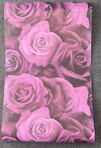 WALLPAPER - LARGE PURPLE ROSE (by metre)