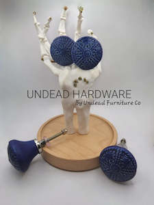 Undead Hardware - Blue Pattern Ceramic ~ Misery (4 Pack)