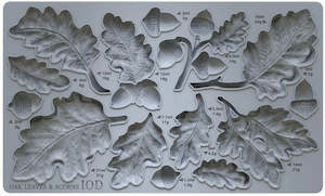 IOD MOULDS™ ~ OAK LEAVES & ACORNS 6X10 inch