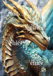 IT'S SO CHIC DECOUPAGE POSTER PAPER - DRAGON A1