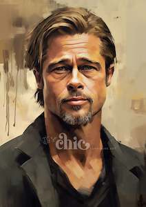 IT'S SO CHIC DECOUPAGE POSTER PAPER - BRAD PITT A1