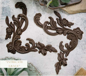 Redesign Decor Poly - INTRICATE GRACE - 2PC (17.8cm X 17.2cm X .8cm)