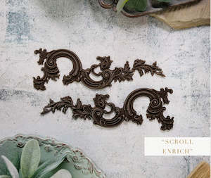 Redesign Decor Poly - SCROLL ENRICH - 2PC (17.8cm X 5.72cm X .71cm)