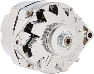 Chrome Chevy Alternator 110 AMP 3-Wire