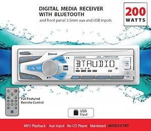 DUAL Marine Digital Media/Bluetooth Receiver with remote