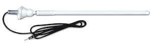 DUAL 16" Marine FM Antenna (White)