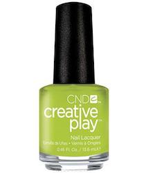 Nail: CND CREATIVE PLAY - Toe the Lime - Creme Finish