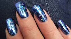 Starburst Blue Nail Foil