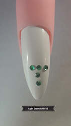 Rhinestone Light Green 20pk