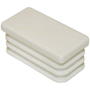 Rectangle Plug 60x20mm White